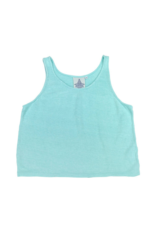 Sophie 100%  Hemp Cropped Tank Top - Sale Colors | Jungmaven Hemp Clothing & Accessories / Color: Oasis Blue
