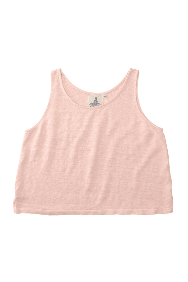 Sophie 100%  Hemp Cropped Tank Top - Sale Colors | Jungmaven Hemp Clothing & Accessories / Color: Whispering Peach