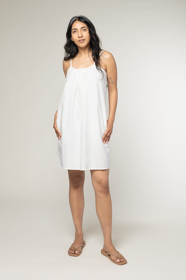 Sundance Slip Dress | Jungmaven Hemp Clothing & Accessories / model_desc: Davina is 5’7” wearing S