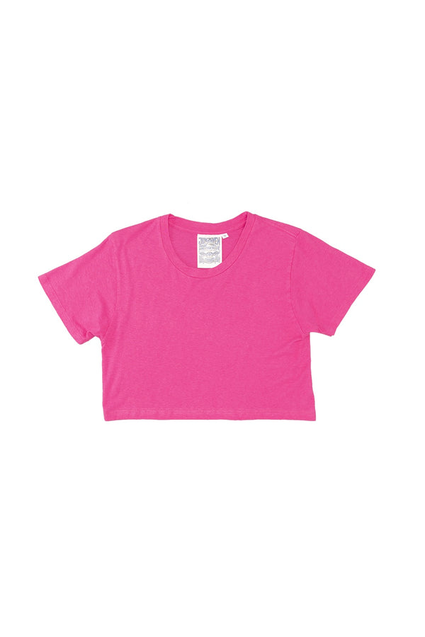 Super Cropped Lorel Tee | Jungmaven Hemp Clothing & Accessories / Color: Electric Fuschia
