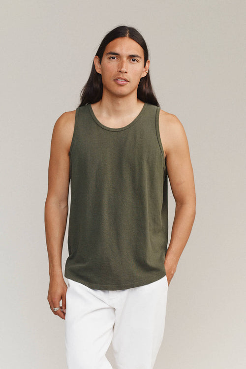 Tank Top | Jungmaven Hemp Clothing & Accessories / model_desc: Fabian is 6’0” wearing L
