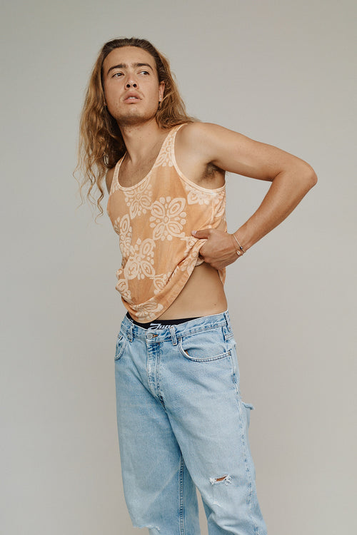 Tiki Truro Tank Top | Jungmaven Hemp Clothing & Accessories / model_desc: Conrad is 6’1” wearing M